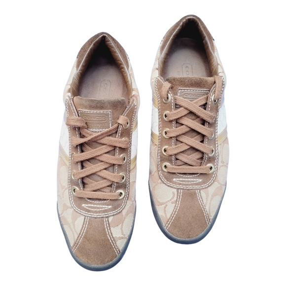 Coach Women's Meagan Suede Signature Logo Casual Fashion Sneakers Size  US 8M. - Picture 8 of 9